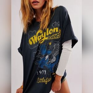 Daydreamer X Free People Waylon Jennings Tee